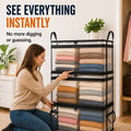 🌓Last Day 49% OFF📦Large Heavy-Duty Thick Plastic Clear Storage Bag for Clothes, Moving & Storage