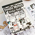 ✨Doodle Meme Sticker Book - 460 Hand Drawn Stickers for Journaling Express Your Mood & Internet Vibes