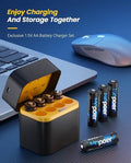 🏆Flash Sale⚡50K+ SOLD! Almost Gone-💥🎁🔋Charging Compartment - Rechargeable Aa/Aaa Lithium Battery