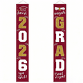 🎓Class of 2026 Graduation Banner | Congrats Grad Front Door Porch Decor for Graduation Party (✨Set of 2)