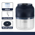 Electric Mini Food Chopper-300ml, 4-Blade Electric Processor