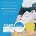 👟White Shoe Cleaner Cream | Multipurpose No-Wash Solid Comes with Sponge