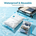 Travel Vacuum Storage Compression Bag Set – 8-Pack in 4 Sizes with Pump