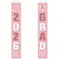 🎓Class of 2026 Graduation Banner | Congrats Grad Front Door Porch Decor for Graduation Party (✨Set of 2)