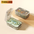 Pill Splitter Box-3-in-1 Medicine Cutter for 1/4 1/2 & 1/3 Doses