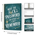 🔥Limited Time 46% Off✨📅Funny Password Notebook - Spiral Bound with Lock Icons & Funny Security Phrases✍️