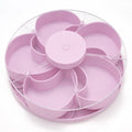 🎁🍽️ Rotating 5-Compartment Snack Tray