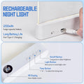Smart LED Reading Lamp – Rechargeable, Adjustable Brightness & Timer Function, Flat Design Bedside Light for Cozy Night Reading & Unique Reader Gift