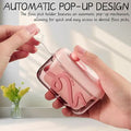 Travel-sized storage case - features an automatic pop-up dispenser, portable and refillable