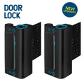 Aluminum Alloy 2-Pack Security Door Locks - Choose White/Black/Silver - Heavy-Duty Protection