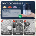 Electric Mini Food Chopper-300ml, 4-Blade Electric Processor