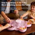 🎁🍽️ Rotating 5-Compartment Snack Tray