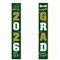 🎓Class of 2026 Graduation Banner | Congrats Grad Front Door Porch Decor for Graduation Party (✨Set of 2)