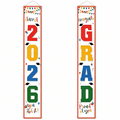 🎓Class of 2026 Graduation Banner | Congrats Grad Front Door Porch Decor for Graduation Party (✨Set of 2)