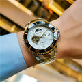 Watch for Men  Mechanical Fashion Casual Clock Luxury Stainless Steel Waterproof Luminous WristWatch Reloj Hombre