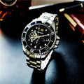 Watch for Men  Mechanical Fashion Casual Clock Luxury Stainless Steel Waterproof Luminous WristWatch Reloj Hombre