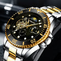 Watch for Men  Mechanical Fashion Casual Clock Luxury Stainless Steel Waterproof Luminous WristWatch Reloj Hombre