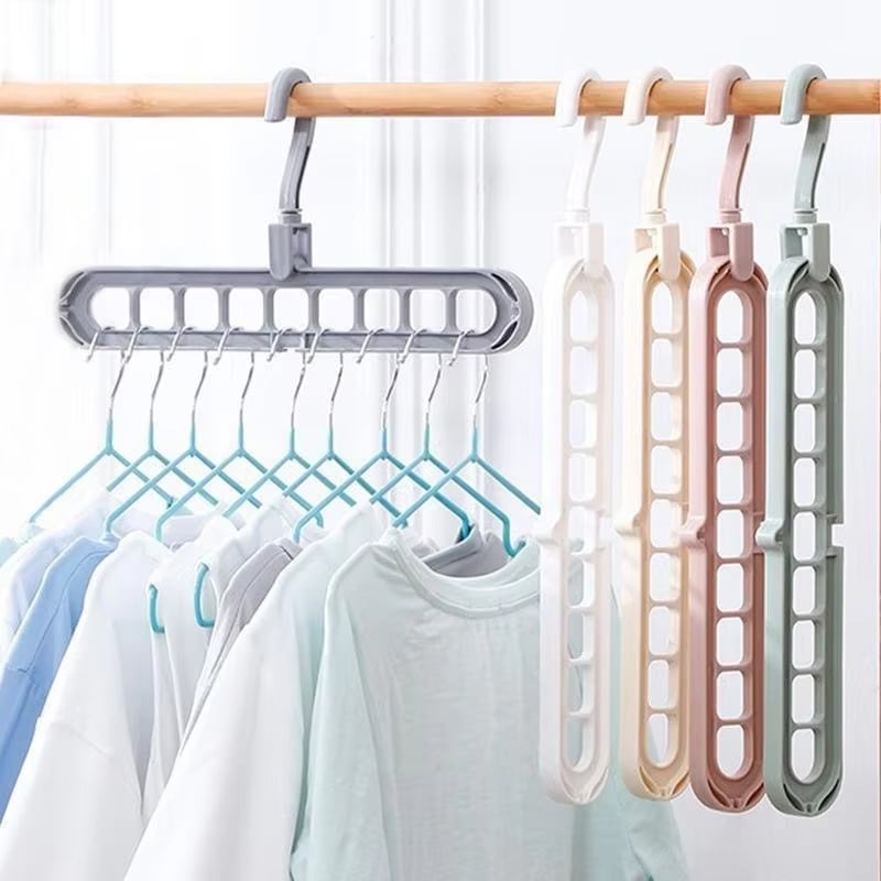 9-in-1 Space Saver! – Rotating Windproof Clothes Organizer (2pcs)