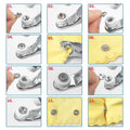 🔥HOT SALE 49% OFF✨100 pcs Invisible Colored Metal Buckle & Manual Pressure Pliers Kit