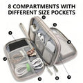 🔥Don’t Miss Out🔥Travel Cable Organizer Pouch, Double Layers All-in-One Storage Bag for Cord