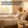 Under Pillow Speakers for Sleeping Bluetooth, Bone Conduction Technology, 3D White Noise Generator, Volume Control & Sleep Timer, Side Sleeper Friendly