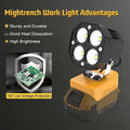 Portable outdoor LED work light