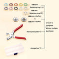 🔥HOT SALE 49% OFF✨100 pcs Invisible Colored Metal Buckle & Manual Pressure Pliers Kit