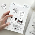 ✨Doodle Meme Sticker Book - 460 Hand Drawn Stickers for Journaling Express Your Mood & Internet Vibes