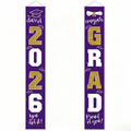 🎓Class of 2026 Graduation Banner | Congrats Grad Front Door Porch Decor for Graduation Party (✨Set of 2)