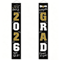 🎓Class of 2026 Graduation Banner | Congrats Grad Front Door Porch Decor for Graduation Party (✨Set of 2)