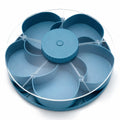 🎁🍽️ Rotating 5-Compartment Snack Tray